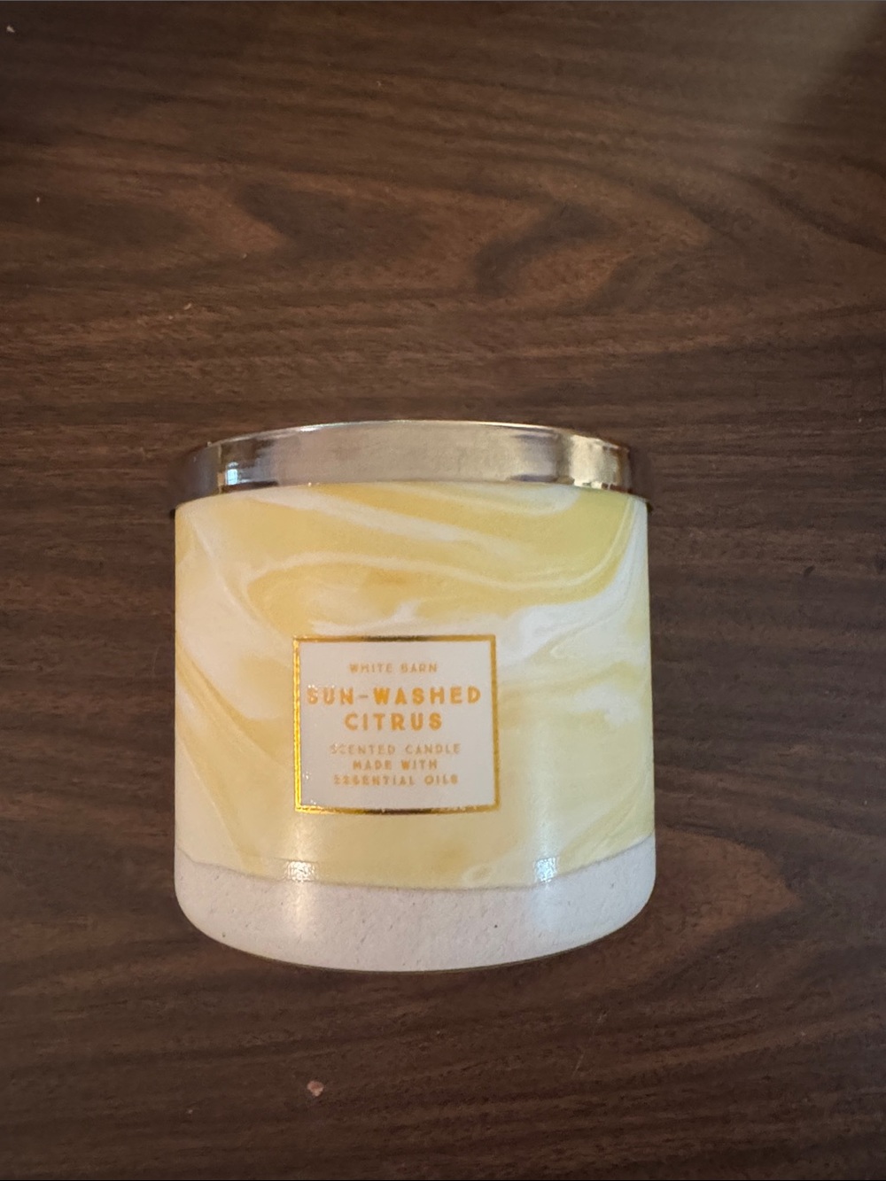 White Barn Sun-Washed Citrus Candle in Yellow and White
